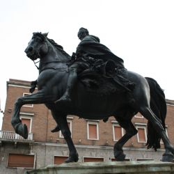 Farnese a cavallo - scultura del Mochi - Piacen