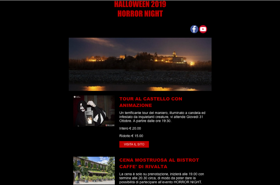 HALLOWEEN 2019 castello di Rivalta