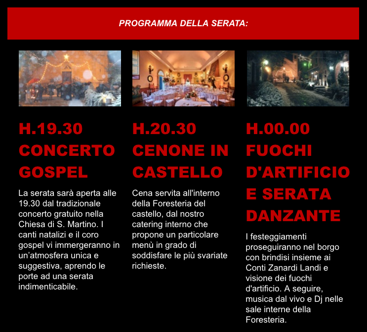 CAPODANNO AL CASTELLO DI RIVALTA